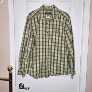Eddie Bauer Men's Plaid Shirt Size Large